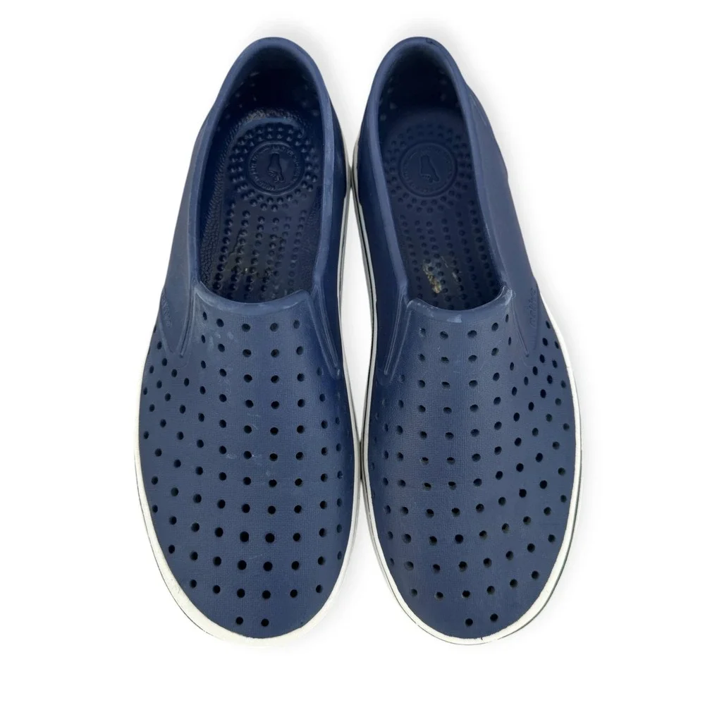 Native Miles Navy Blue Slip On Water Shoes/Sneakers Mens 6 Womens 8